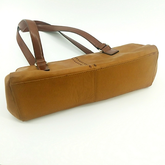 Vintage Fossil Genuine Leather Camel Shoulder Bag - Picture 2 of 14